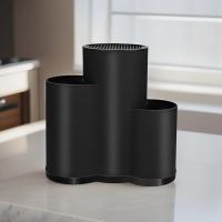 Soporte Universal para cuchillos para el hogar, rejilla de drenaje de plástico para utensilios de cocina, caja de almacenamiento de cubiertos en blanco y negro, tenedor, 2/3 - details 2
