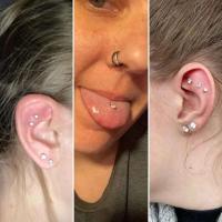 5 aretes, tachuelas, pasadores Labret Push in, joyería perforada con parte posterior plana sin rosca, para oreja, nariz y labio, con CZ de 1,5/2/2,5/3/4 mm - details 11