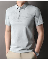 Polo de Moda para Hombres de Verano Cuello Impreso, Manga Corta, Ajuste Suelto - details 1