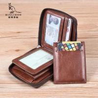 Cartera De Cuero Para Hombre Lujo Monedero Con Bolsillo Para Monedas Y Tarjetas RFID Cierre De Cremallera Regalo Para Hombres Bolsa De Dinero - details 20