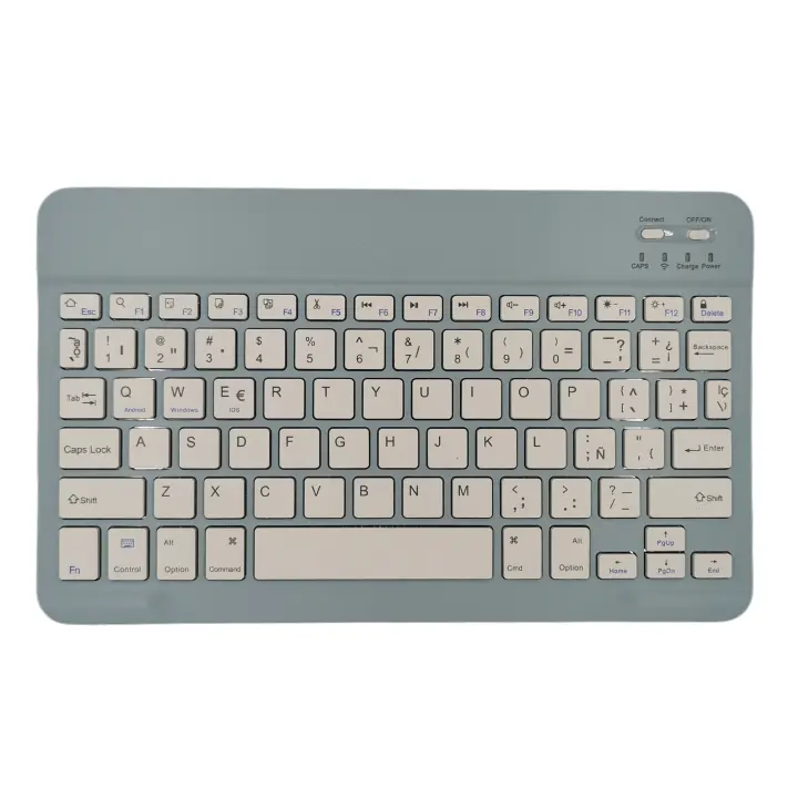 Teclado inalámbrico con Bluetooth para iPad pro 2021 Air 5 2022, teclado español para MiPad, MatePad, Samsung, teléfono, tableta, portátil - 1