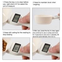 Taza medidora eléctrica de comida para mascotas, taza de comida para perros y gatos, báscula Digital de cocina con pantalla LED - details 5