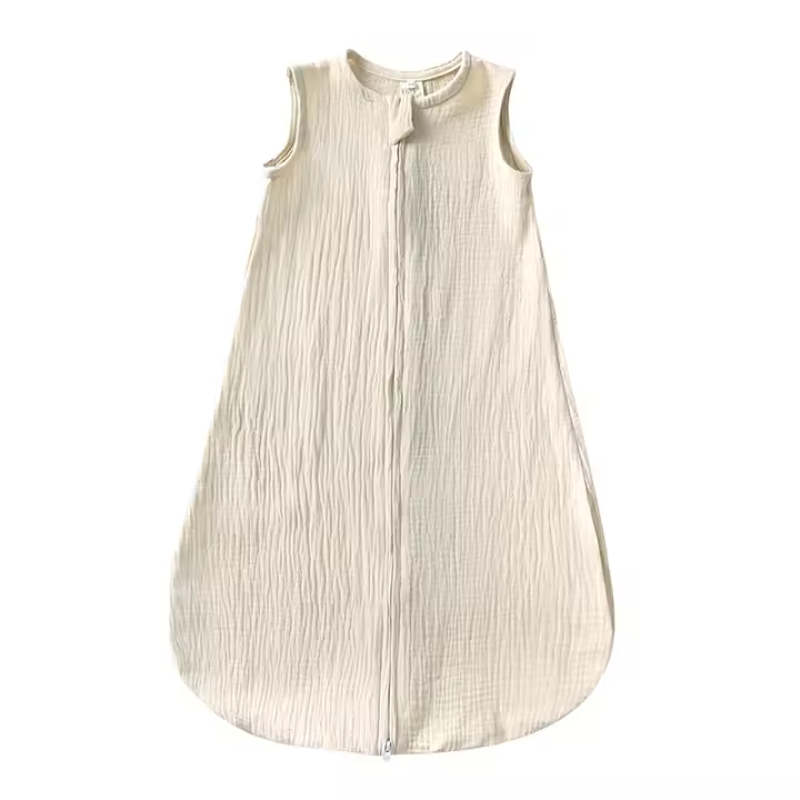 Saco de dormir para recién nacido, ropa de dormir Universal de algodón con cremallera de Color sólido, manta fina para bebé, traje cómodo para exteriores, novedad de 2025 - 1