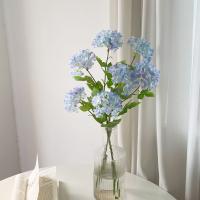 Flores artificiales de 69cm, 4 tenedores, Hortensia falsa, Flexible, multicolor, flores decorativas para el hogar - details 2
