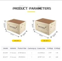 Caja plegable para acampar con tapa de madera y caja de almacenamiento de plástico ecológico, equipada con un logotipo para abrir la puerta - details 2