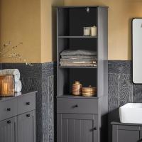 Mueble Columna de baño, Armario Alto baño,161 x 40 x 35 cm,(Blanco) - details 15