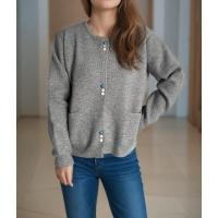 Suéteres de punto holgados de estilo coreano con cuello redondo para mujer, novedad de otoño 2024 - details 12