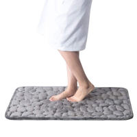 Alfombra de baño paralelepípedo en relevo Antideslizante, lavadero, capuchón de ducha, espuma de memoria - details 0