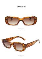 Gafas de sol cuadradas negras para mujer, gafas de sol rectangulares pequeñas, espejo transparente graduado para mujer - details 6
