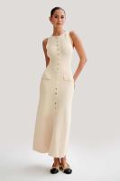 Elegante Vestido Largo de Punto para Mujer 2024 Moda de Verano Sin Mangas Cuello Redondo - details 3