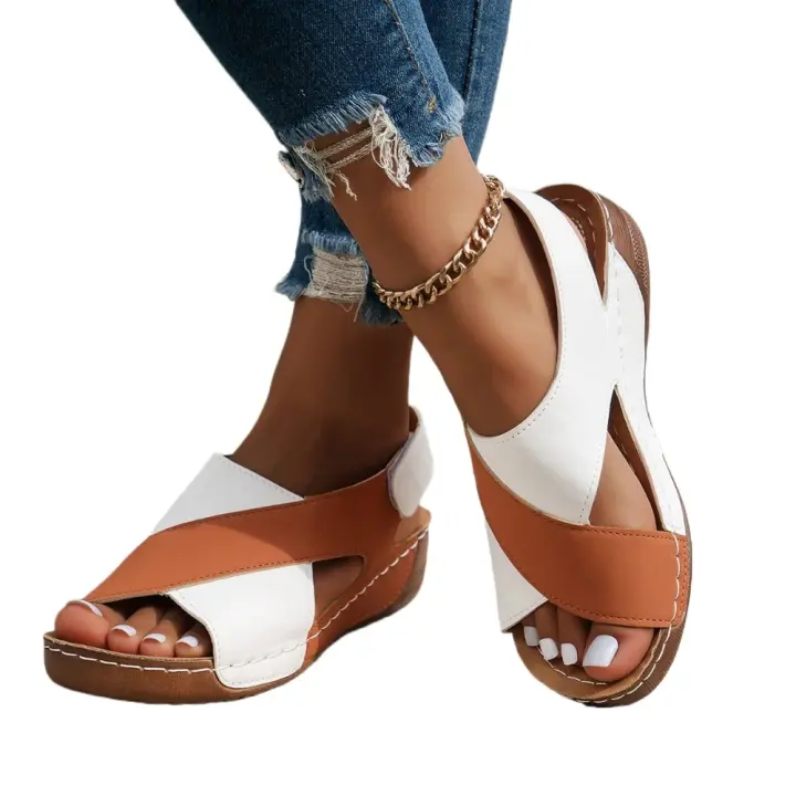 Nuevas Sandalias de Verano para Mujer Combinación de Colores Antideslizantes para la Playa - 1