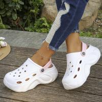 Sandalias tipo zuecos con plataforma gruesa para mujer, zapatos de playa con suela suave y gruesa para jardín, zapatillas antideslizantes con cuña de Eva, verano 2024 - details 9