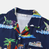 Camisa de manga corta para hombre, Camisa ajustada con estampado de flores fragmentadas, serie CS, primavera y verano, 2024 - details 52