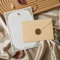 Juego de sobres Vintage, tarjeta de invitación, sobre de piel de oveja, sobre de agradecimiento, sello bronceado, tarjeta de felicitación Retro romántica, 10 Uds. - details 6
