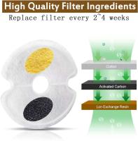 Filtro para gatos, filtración múltiple, filtros de repuesto para fuente de agua para mascotas, paquetes de 4/8 - details 2