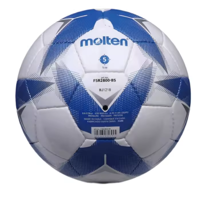 Balón de fútbol original Molten de PU estándar, cosido a mano, tamaño 5, diseñado para competición y entrenamiento, voleibol de playa para adultos, balones de fútbol para adultos, deportes de equipo - 1