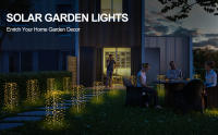 4pcs Luces de Jardín Solar Lámparas de Decoración con LED 120 para Fiesta de Jardín al Aire Libre  - details 4