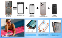 Funda de teléfono de buceo IP68 para iPhone 16 15 Samsung S24 Ultra S23 FE A55 Note 20 Xiaomi 14 Huawei P50 Pro, Caja impermeable subacuática - details 5
