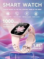 2025 Reloj inteligente Nuevo Reloj inteligente para mujer 1,85 pulgadas AMOLED Bluetooth Call Watch 100+modo deportivo 1000 mAh batería grande Fitness Tracker Impermeable Deporte Reloj inteligente Moda Damas Hombres Smartwatch Mujer - details 1