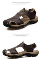 Sandalias de cuero para hombre, zapatos informales, ligeros y cómodos, de talla grande 38-48 - details 19