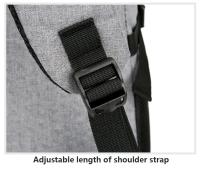 Mochila impermeable antirrobo para hombre, bolsa trasera ligera para libros, elegante, 15,6" - details 35