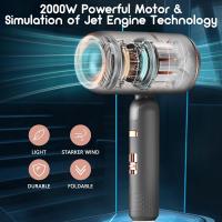 Scttomon Secador de Pelo Profesional 2000W Secador Iónico Plegable con 3 Temperaturas y 2 - details 2