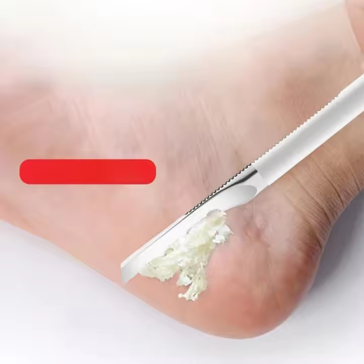 Cuchillo de Pedicura Profesional para Eliminar Piel Muerta y Callos Herramienta de Reparación de Pies Gris Herramienta de Cuidado de Uñas y Cutículos - 1