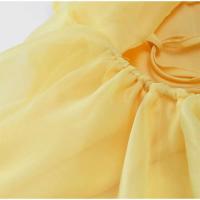 Vestido de Playa de Cintura Alta con Volantes Vestido de Vacaciones para Mujeres con Encaje de Verano con Espalda Descubierta - details 4
