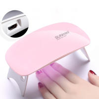 Secador Mini 6W Portátil Lámpara de Manicura UV con 6 LED para Uso Doméstico Cable USB Incluido - details 0