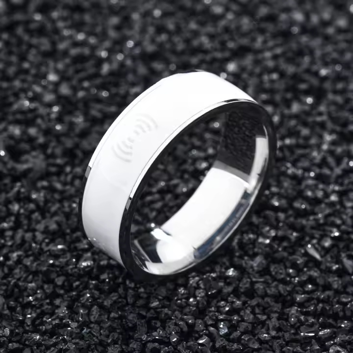 Anillo con tecnología NFC, anillo deportivo, anillo con tecnología inteligente NFC de acero inoxidable - 1
