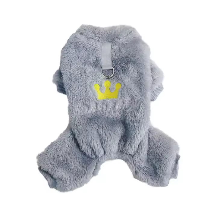 Pijamas cálidos de terciopelo suave Winter Monkeys para perros pequeños y medianos - 1