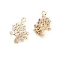 Colgantes de Árbol de Brasso Dorado de 18K Joyería Hazte de Diamantes Falsos y Circonio - details 24