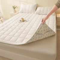 Bonenjoy, 1 pieza, colchón acolchado, colcha suave, adornos de cama finos, funda para alfombrilla de cama de Color sólido, suelo de colchón para el hogar (sin funda de almohada) - details 3