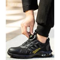 Zapatos De Seguridad Para Hombre Con Botones Giratorios Y Punta De Acero Indestructibles Antipinchazos Y Con Almohadilla De Aire Botas De Trabajo Con Suela De Goma Material De Tela Y Algodón - details 26