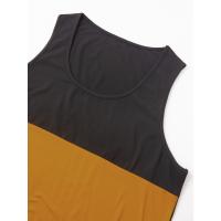 Chaleco de verano para hombre, informal, deportivo, de moda, para fitness, para correr, con bloques de color, sin mangas - details 33