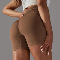 Pantalones cortos de yoga para mujer, pantalones cortos Fiess para correr, ciclismo, transpirables, cintura alta, entrenamiento, gimnasio, verano - details 16