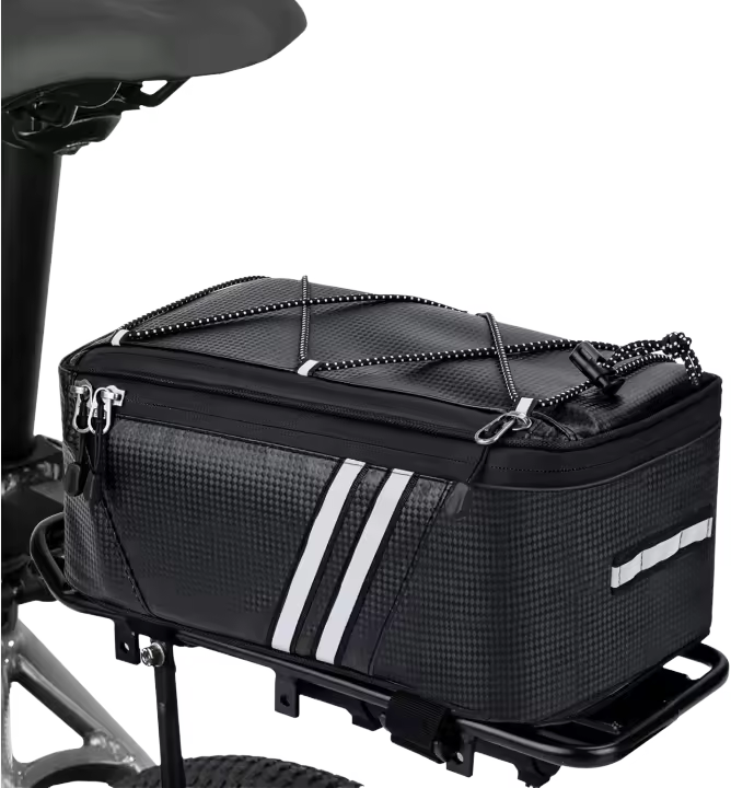Bolsas reflectantes para maletero de bicicleta, bolsa trasera impermeable para bicicleta - 1