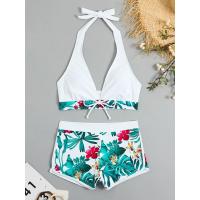 Traje de baño de mujer estampado con correa de surf - details 1