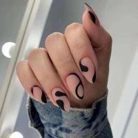 24 Unids/CA Love Pink Juego Completo Falso, Uñas Artificiales Removibles Impermeables, Uñas Decorativas para Mujer - details 25