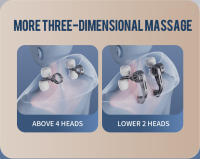 Masajeador eléctrico para cuello y espalda, almohada de masaje inalámbrica para cuello y hombros, chal relajante para músculos de la espalda y cervicales - details 5