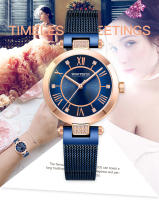 Reloj de cuarzo MINI FOCUS para mujer con esfera de diamantes, movimiento japonés, reloj delgado resistente al agua, pulsera de malla de acero inoxidable - details 0