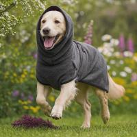 Disfraces para Perros, Chaqueta Calmante de Terciopelo para Perros, Sudadera con Capucha para Mascotas de Color Sólido, Gruesa, Resistente al Viento, Ropa de Dormir Cálida para Mascotas, Invierno y Otoño - details 10