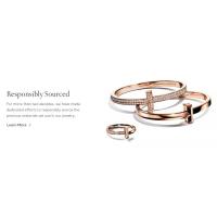 ΤΙΦΑΝΗ ™ ΤΙΦΑΝΗ&CO. ®   Anillo de banda en oro de 18 quilates/platino con diamantes brillantes redondos anchos, adornado con el logotipo de ΤΙFFANY - details 3