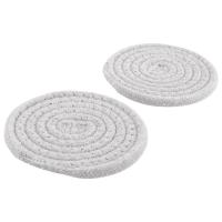 Posavasos absorbentes para bebidas, juego de posavasos tejidos de algodón para decoración del hogar, 8 piezas, 4 colores - details 7