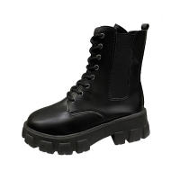 Nuevas botas cortas negras de moda geniales de moda botas de mujer de tacón grueso de suela gruesa - details 37