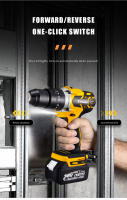 Taladro Eléctrico sin Escobillas Kamolee 18V 3.0Ah 10mm Compatible con Batería Makita 1/2 3/8 Pulgadas Sin Cable - details 10