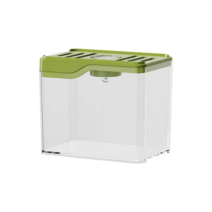 Mini pecera transparente creativa, inastillable, resistente a caídas, pecera de escritorio, tanque ecológico apilable de plástico para oficina y hogar - 1
