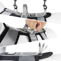 Arnés para perros grandes a prueba de explosiones con asa, correas de pecho ajustables duraderas para perros grandes, gris, L - details 2
