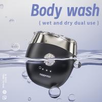 Afeitadora eléctrica portátil para hombres, recortadora de barba, tamaño pequeño, carga rápida, con cepillo limpio, maquinillas de afeitar de viaje - details 2