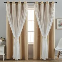 Cortinas de Dormitorio de Doble Capa Aislantes Térmicos Opaques con Ojales Protección UV,1 pieza - details 23